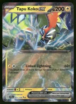 Pokemon Cards Tapu Koko ex 051/159 Journey Together Double Rare NM *1 - Image 1