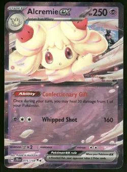 Pokemon Cards Alcremie ex 075/159 Journey Together Double Rare NM *1 - Image 1