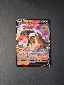 021/189 Houndoom V Darkness Ablaze Sword & Shield Pokemon Trading Card Game TCG - Image 1