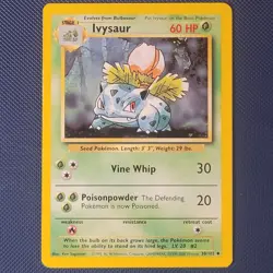 Ivysaur 30/102 - Base Set 4th Print - Uncommon Vintage Pokemon Card WOTC NM - Image 1