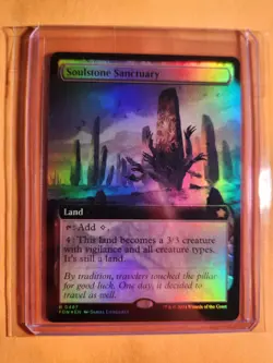 Mint Authentic Soulstone Sanctuary Extended Art Foil Foundations #0487 Rare MTG - Image 3