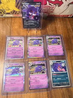 Pokemon Gengar Lot Of 7 094/165 sv2a Holo Card Full Art Vmax 156/264 SIR IR - Image 1