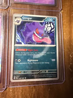 Pokemon Gengar Lot Of 7 094/165 sv2a Holo Card Full Art Vmax 156/264 SIR IR - Image 5