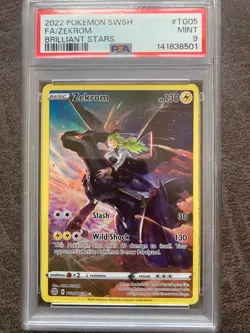 Pokemon TCG Zekrom TG05/TG30 Brilliant Stars - PSA 9 - Image 1