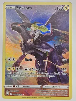 Zekrom TG05/TG30 Brilliant Stars Trainer Gallery Full Art Holo Pokemon TCG NM - Image 1