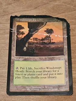 MTG Onslaught Windswept Heath Land Magic the Gathering Rare #2 - Image 1