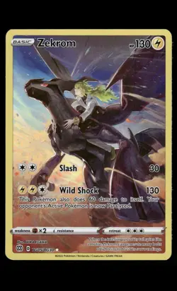 Pokemon TCG Zekrom TG05/TG30 Brilliant Stars Trainer Gallery Full Art NM - Image 1