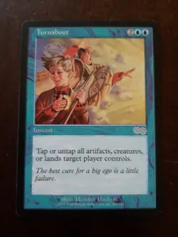 MTG 1 x Turnabout - Urza's Saga - Image 1