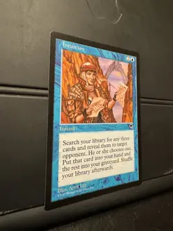 INTUITION - Tempest - EX/NM - Reserve list - MTG Magic the Gathering - Image 2