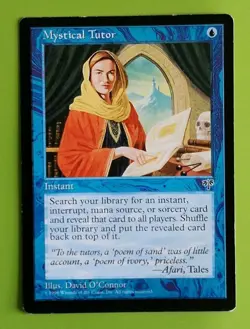 MTG MYSTICAL TUTOR x1, Mirage. Very Good. Pre Modern, Commander - Image 1