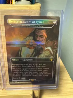 Magic the Gathering Herugrim, Sword of Rohan Foil Mythic And Henneth Annun - Image 2