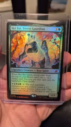 1x Hei Bai Forest Guardian Foil NM - TLE Avatar x Magic MTG x1 - Image 1