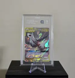 2019 POKEMON SUN & MOON TEAM UP #113/181 LATIAS LATIOS GX HOLO ULTRA RARE TAG 9 - Image 1