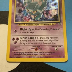 Pokemon TCG - Misdreavus 11/64 Holo Rare - Neo Revelation LP - Image 2