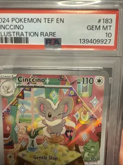 Pokemon TCG Cinccino 183/162 Temporal Forces Illustration Rare PSA 10 GEM MINT - Image 3