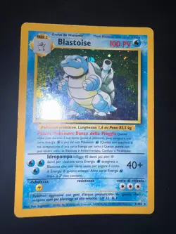 Carta Pokemon Blastoise 2/102 Holo Set Base ITA Good+ - Image 2