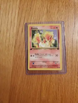 2000 Pokemon Team Rocket 1st Edition 64/82 Ponyta Excellent Lp Condition - Image 1