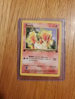 2000 Pokemon Team Rocket 1st Edition 64/82 Ponyta Excellent Lp Condition - Image 2