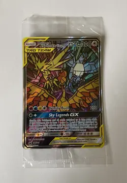 Moltres & Zapdos Articuno GX SM210 Hidden Fates Black Star Promo Pokemon SEALED - Image 1