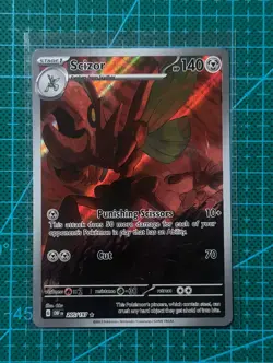 Pokemon TCG Scizor 205/197 Illustration Rare Scarlet & Violet Obsidian Flames - Image 1