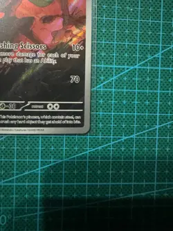 Pokemon TCG Scizor 205/197 Illustration Rare Scarlet & Violet Obsidian Flames - Image 5