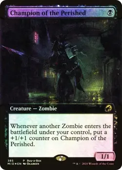 FOIL Champion of the Perished ~ Buy a Box Midnight Hunt [ NM ] [ Magic MTG - Image 1