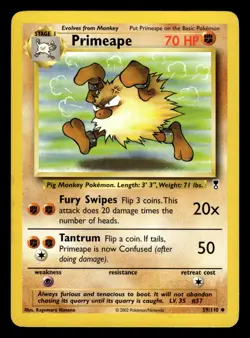 Primeape 59/110 Legendary Collection Pokemon Card - Image 1
