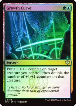 NM Foil Growth Curve, MTG, Secrets of Strixhaven, Magic the Gathering, 193 - Image 1
