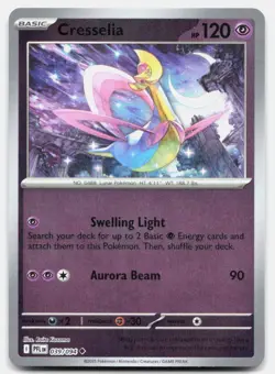 Cresselia Reverse Holo 039/094 Uncommon Phantasmal Flames Pokemon Near Mint - Image 1