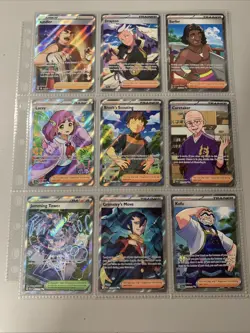 Pokemon TCG Modern Full Art Holo Rare Trainer Lot - 2 Binder Pages - NM - Image 3
