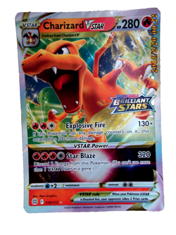 Pokemon - Charizard VSTAR - 018/172 - JUMBO - Game Exclusive Promo Card (used) . - Image 2