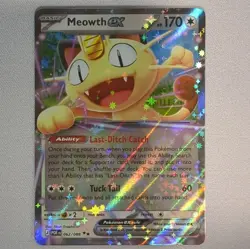 Pokemon Meowth EX Full Art Holo 062/088 Basic 170 HP Pokemon TCG - Image 1