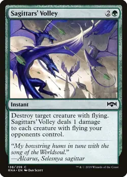 Sagittars' Volley #138 (NM) Ravnica Allegiance RNA Magic MTG - Image 1