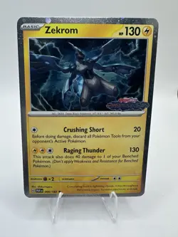 Zekrom 066/182 Stamped Promo - Paradox Rift - Cosmos Holo - Pokemon TCG - Image 1
