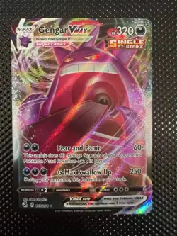 Pokemon TCG Gengar VMAX 157/264 Swsh08: Fusion Strike Holo NM - Image 2