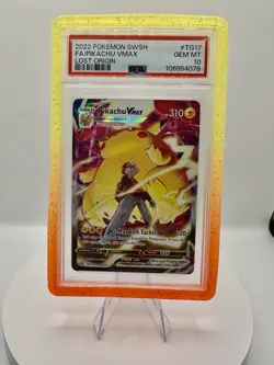 2022 POKEMON SWORD & SHIELD LOST ORIGIN #TG17 FA/PIKACHU VMAX LOST ORIGIN PSA 10 - Image 1