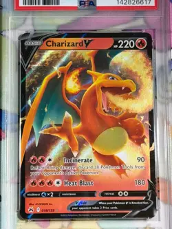 2023 Pokemon Charizard V Holo Crown Zenith #018/172 PSA 10 Gem Mint - Image 1