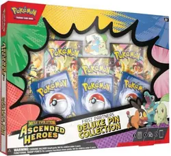 Pokemon Mega Heroes Ascended Heroes First Partners Deluxe Pin Collection - Image 1