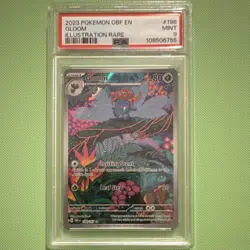 Pokemon TCG Gloom 198/197 SV03 Obsidian Flames Illustration Rare Holo PSA 9 - Image 1