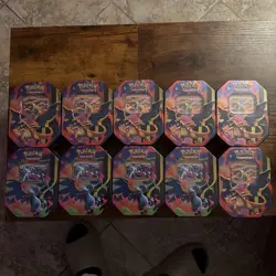 10x Pokemon Mega Charizard Y EX Tins Ascended Heroes NEW SEALED Packs + Promo - Image 1