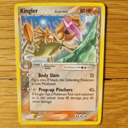 KINGLER 22/100 POKEMON CARD (CRYSTAL GUARDIANS SET) - Image 1