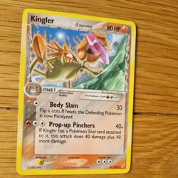 KINGLER 22/100 POKEMON CARD (CRYSTAL GUARDIANS SET) - Image 3