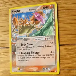 KINGLER 22/100 POKEMON CARD (CRYSTAL GUARDIANS SET) - Image 4