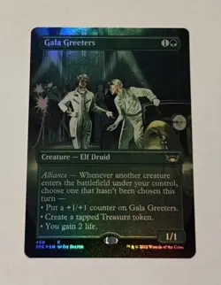 MTG Gala Greeters Foil Borderless Box Topper Streets Of New Capenna LP - Image 1