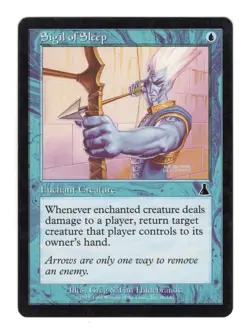 Sigil of Sleep LP Urza's Destiny Blue Enchant Creature Mtg Magic English - Image 1
