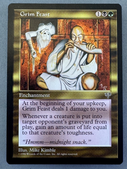 Grim Feast Mirage Rare MTG—Unplayed Near Mint/Mint—Vintage Magic—RESERVE LIST - Image 1