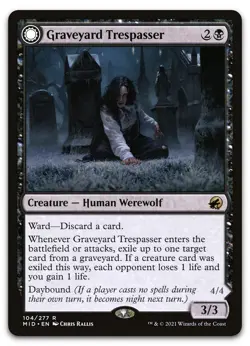 Graveyard Trespasser #104 (NM) Midnight Hunt MID Magic MTG - Image 1