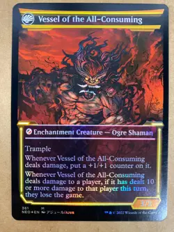 MTG 1x FOIL Hidetsugu Consumes All # 486 Kamigawa Neon Dynasty Magic the x1 NM - Image 2