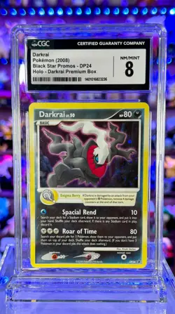 Darkrai DP24 Holo Black Star Promo CGC 8 Diamond & Pearl Graded Pokemon Card - Image 1