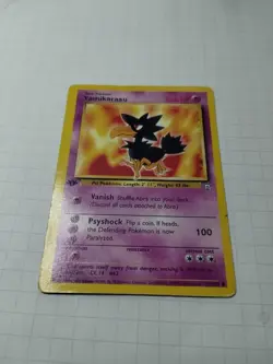 Pokemon Yamikarasu Gym Challenge 1st Edition Regular Common - small crease -Pics - Image 2